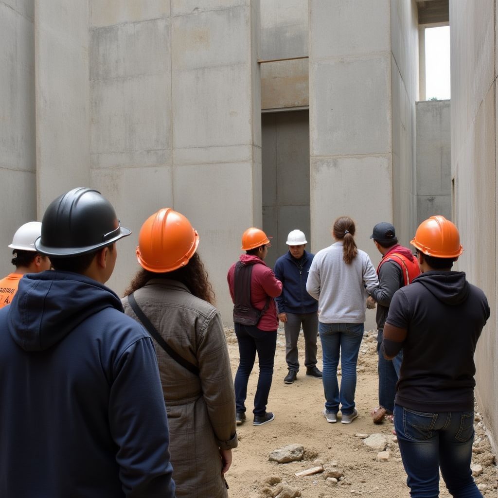 Visita a obra en construcción